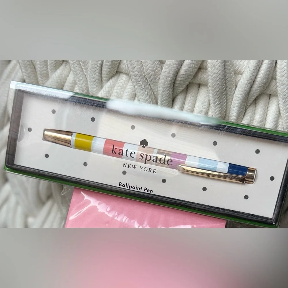 Kate Spade Multicolor Notepad and Ballpoint Pen - Picture 2 of 5